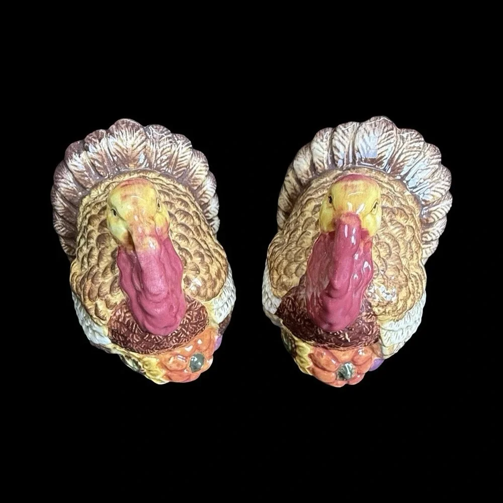BELLA CASA‎ By Ganz Turkey Salt & Pepper Shakers Thanksgiving Decor